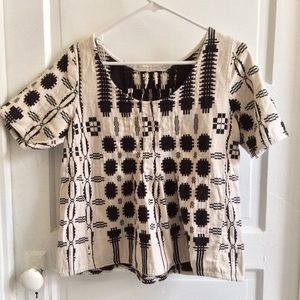 Ace & Jig large Shop tee in Coverlet (Natural)